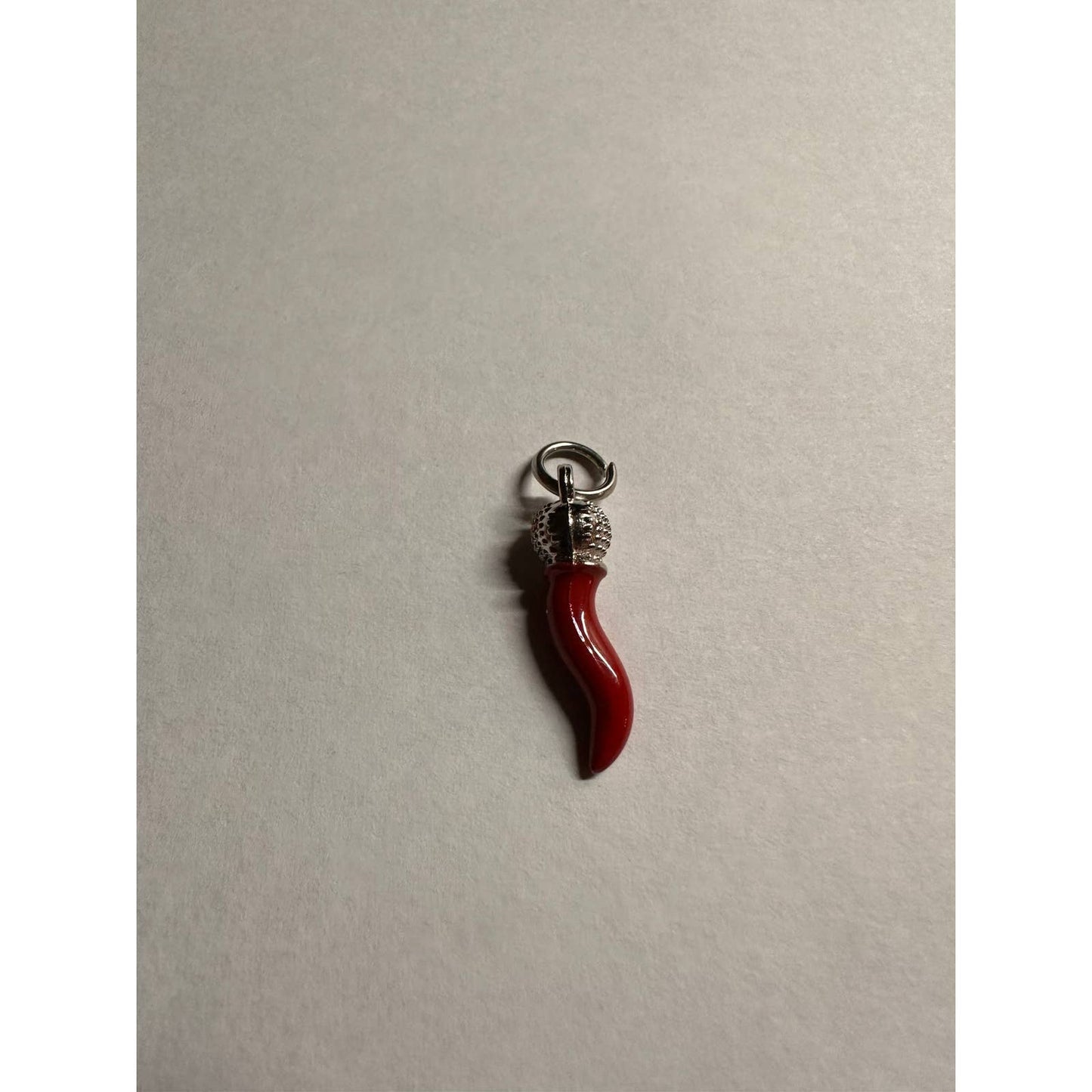 small red Italian horn charm